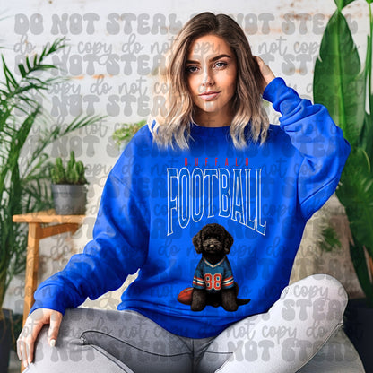 Buffalo Football Black Golden Doodle