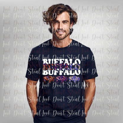 Buffalo 3 Buffalos White