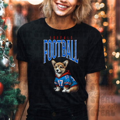 Buffalo Football Corgi Jess
