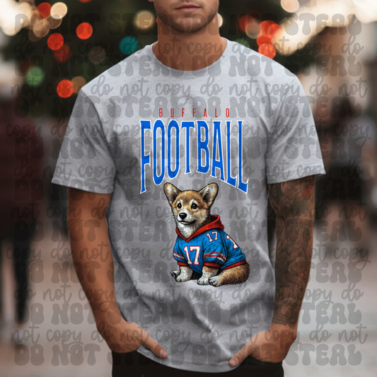 Buffalo Football Corgi Jess