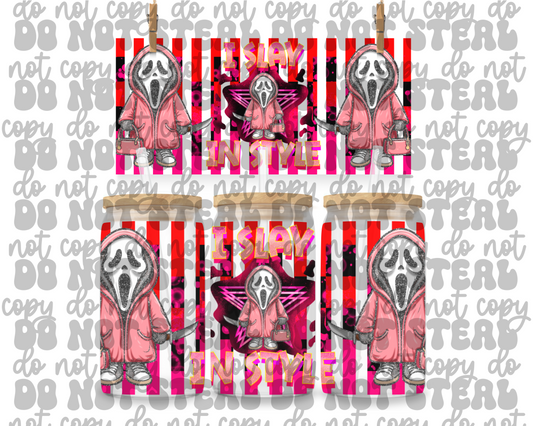 I Slay In Style 16oz UV DTF Cup Wrap