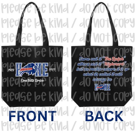 Home One Bills Drive Ralph Tote Bag