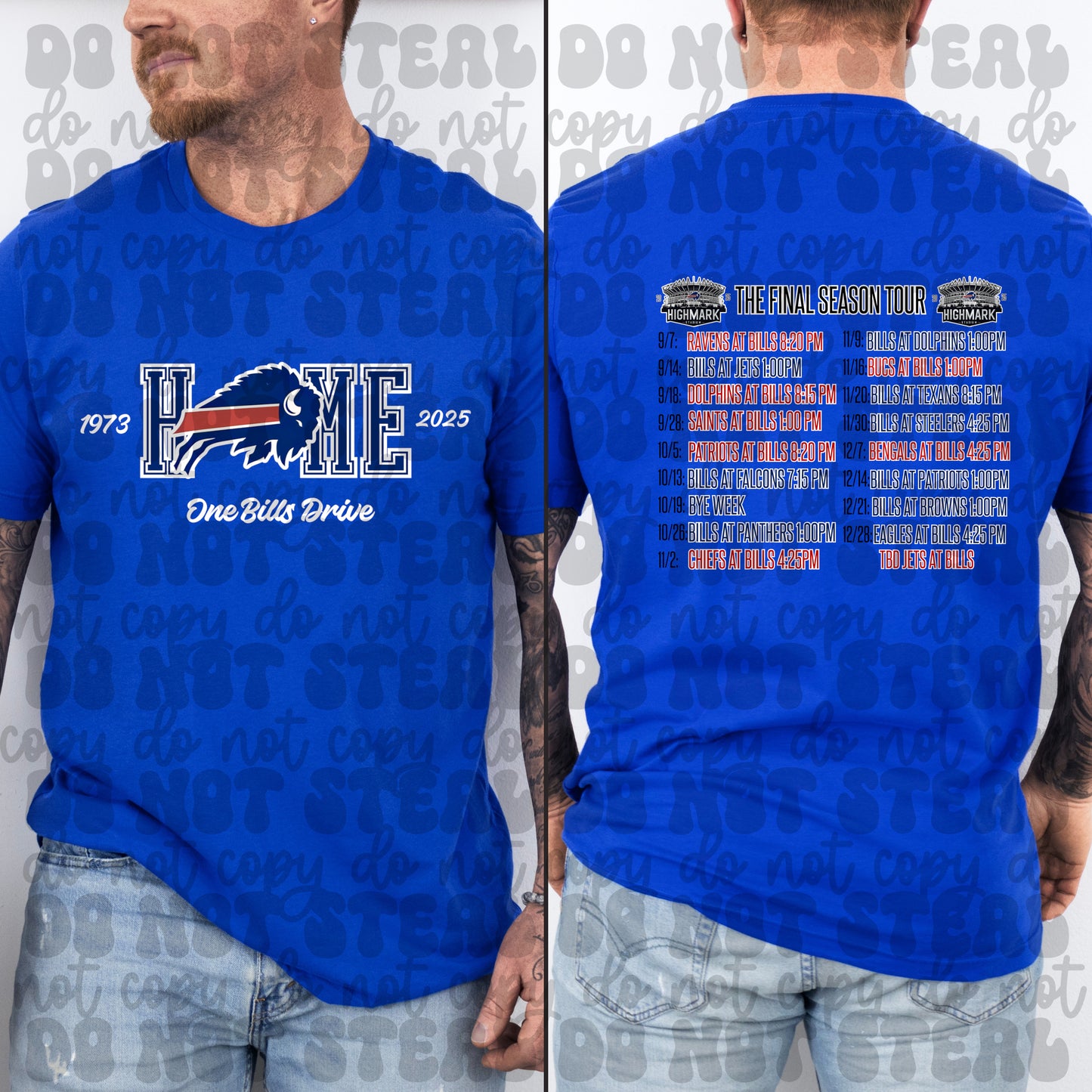 Home One Bills Drive Schedule