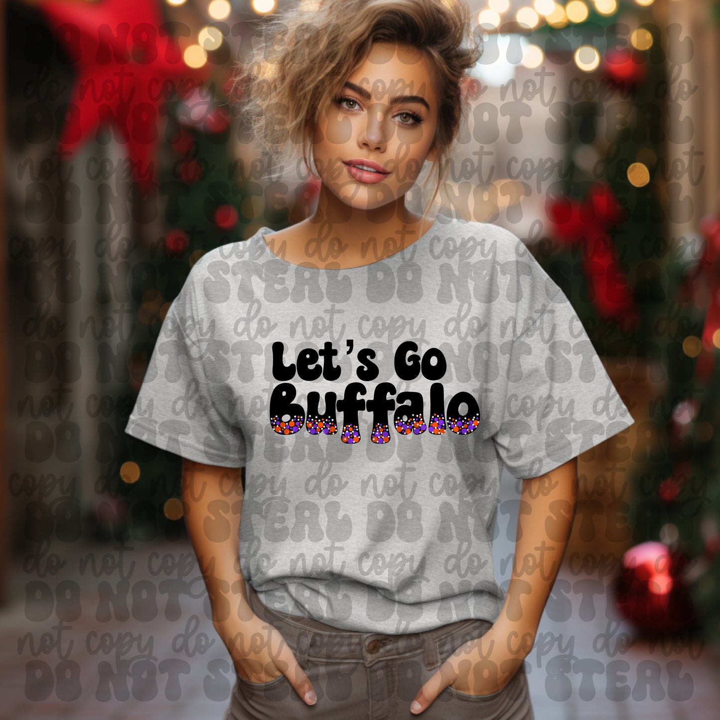 Lets Go Buffalo Lacrosse Dots