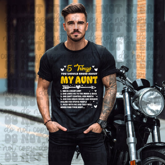 Should Know About My Aunt