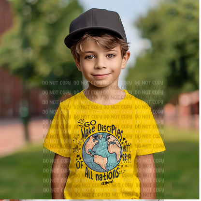 Go Make Disciplines Of All Nations Short Sleeve